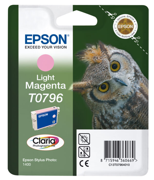 Cartuccia Inchiostro Epson Claria Magenta Chiaro nella Nuova Conf Blister Rs C13t07964010 8715946360669