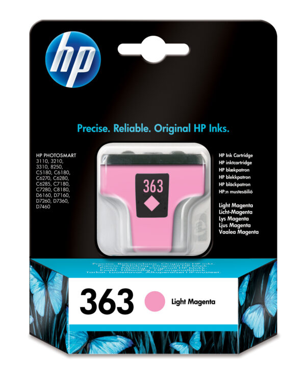 Cartuccia Getto D 39 Inchiostro Hp 363 Magenta Chiaro C8775ee 889894729101