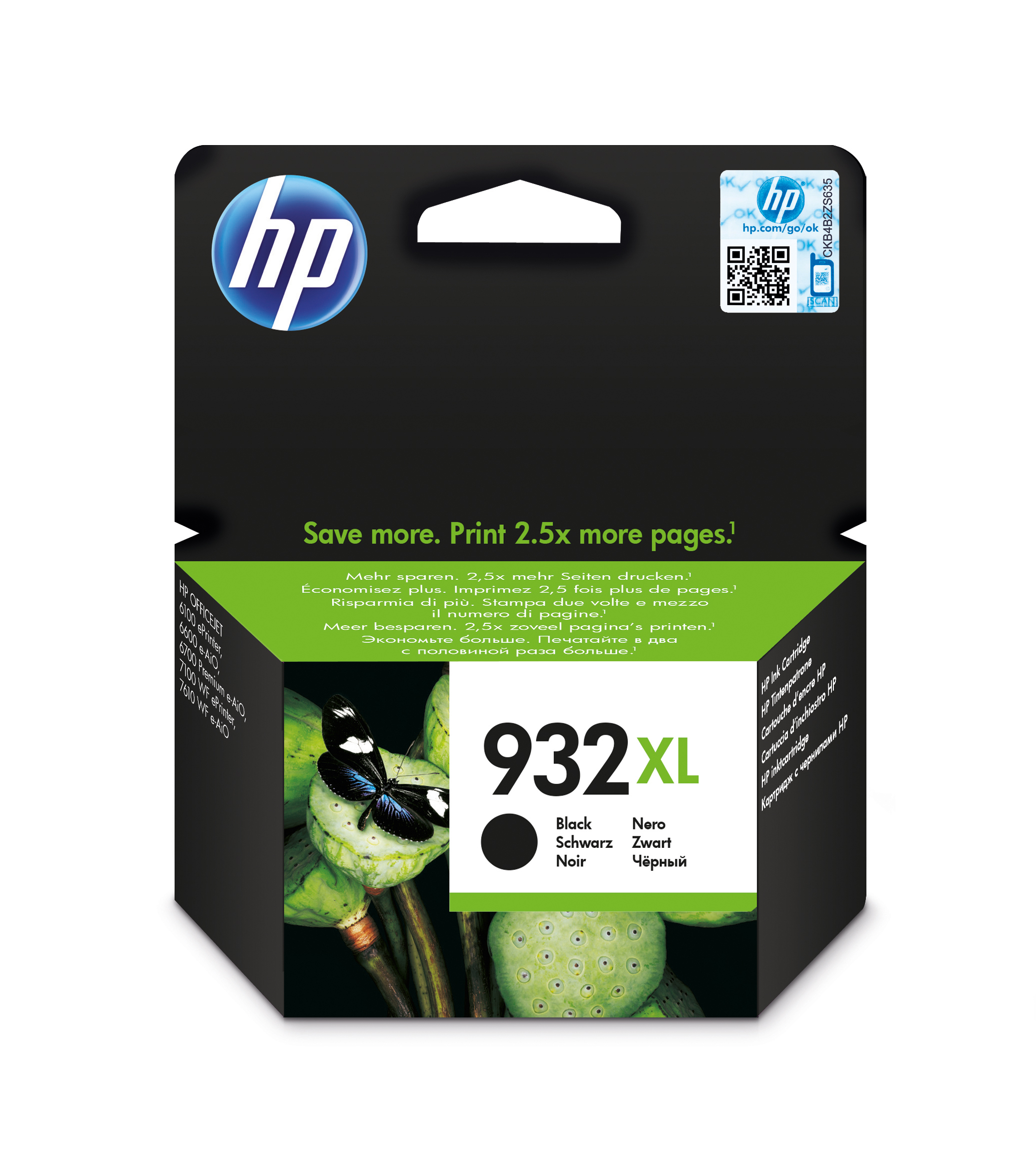 Cartuccia Nero Inchiostro Hp 932 Xl Alta Capacita 39 Cn053ae 886111615322