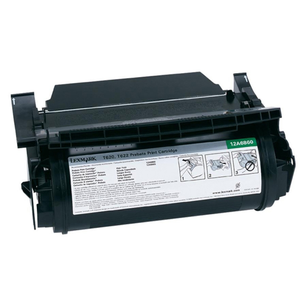 Toner Prebate T620 T622 10000pg Lexmark 12a6860 734646205795