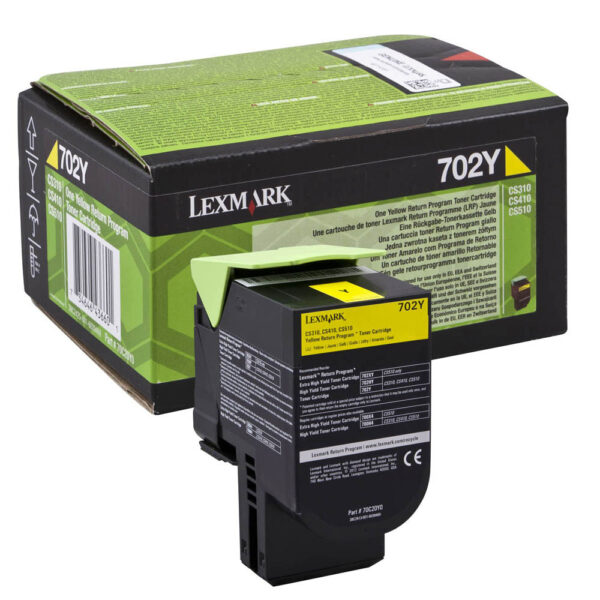 Toner 702y Return Program Giallo Capacita 39 Standard 70c20y0 734646436601