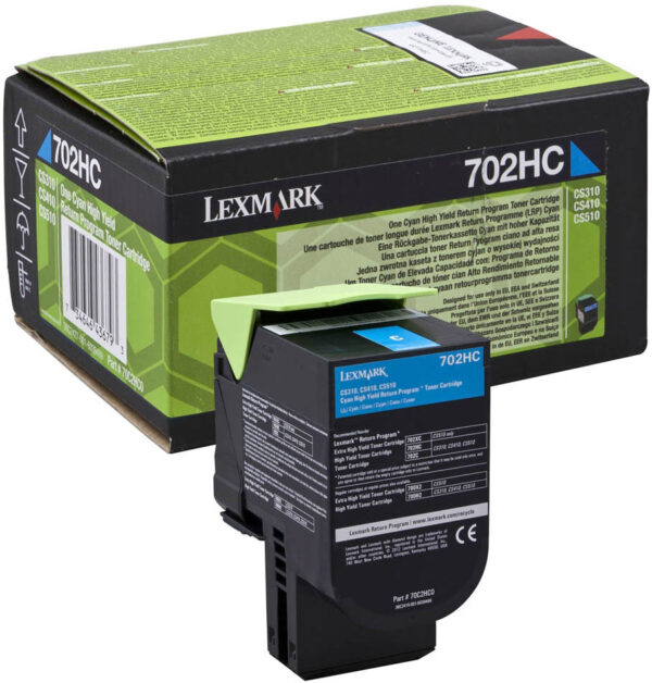 Toner ciano 702hk alta resa per aresa cs310 cs410 cs510 stampanti 0734646436793