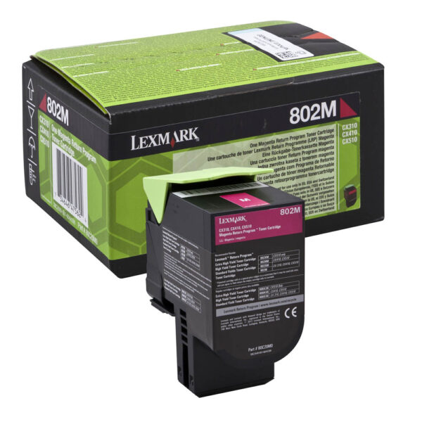 Toner 802m Magenta Return Program 80c20m0 734646475624