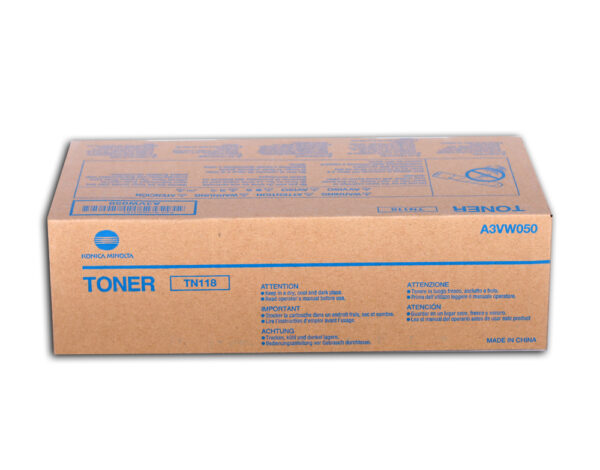 Scatola 2 Bottiglie Toner Nero Bizhub Tn118 Bizhub 215 A3vw050 1pa3vw050