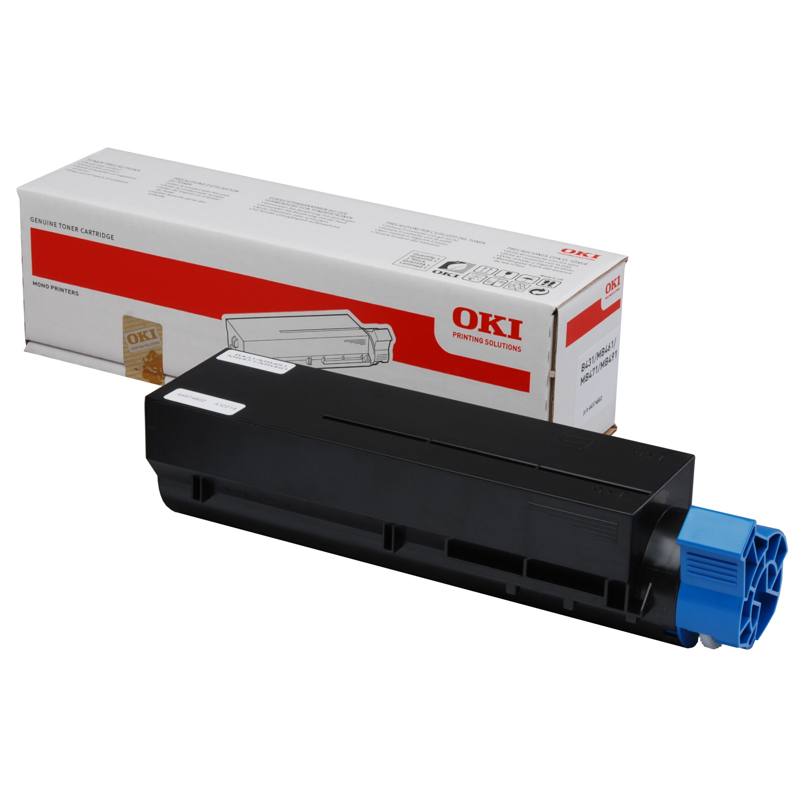 Toner Nero B431 Mb461 Mb471 Mb491 7000pag 44574802 5031713048701