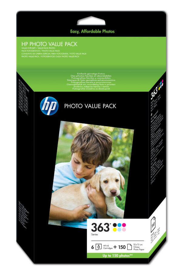 Hp 363 Photo Pack 10×15 150fg Bl Hp Inc Q7966ee 301 884962920879