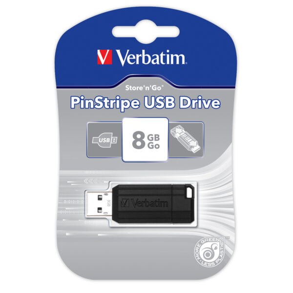 Memorie Usb Store 39 N 39 Go Pinstripe Nero da 8 Gb 49062 23942490623