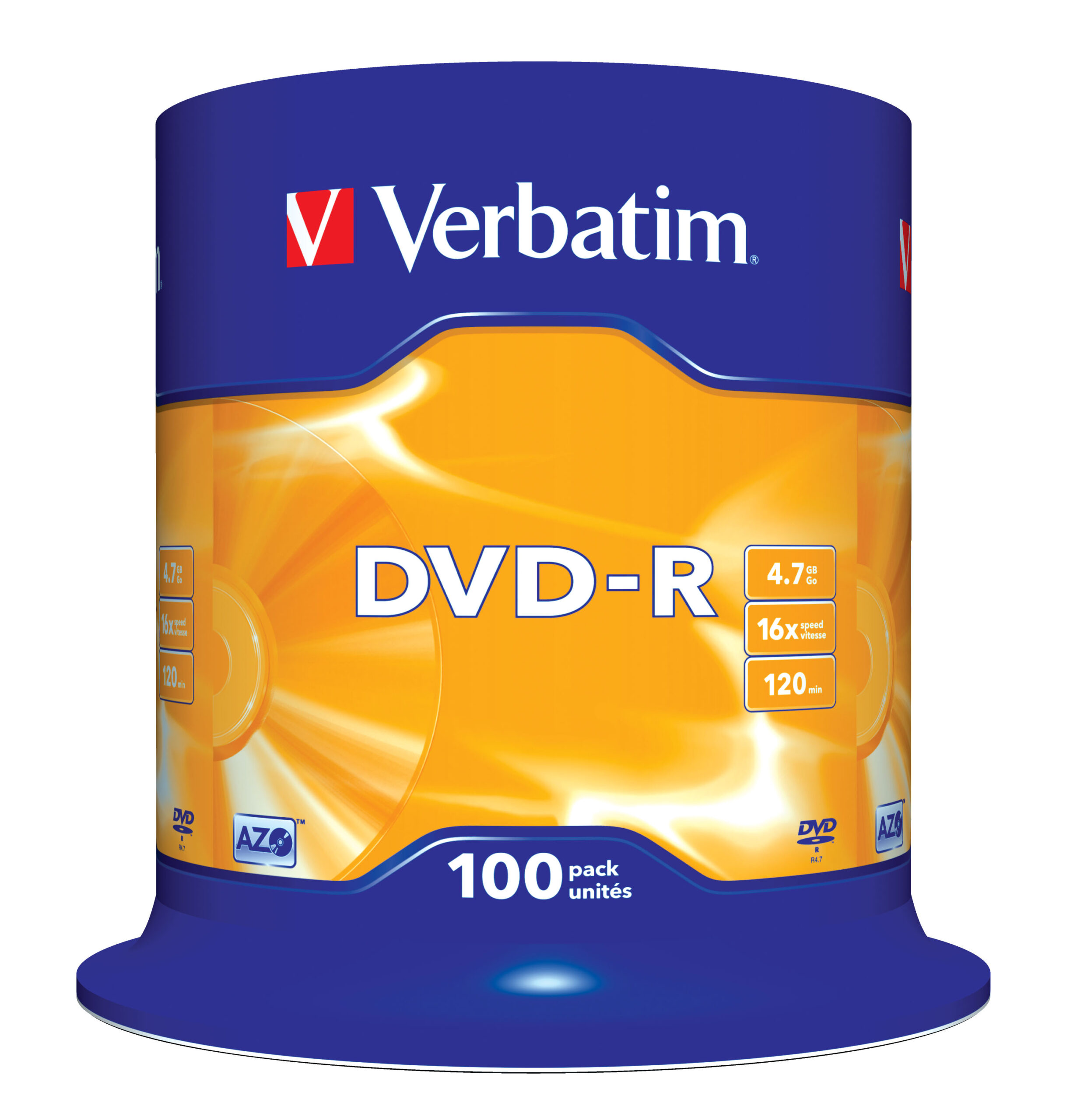 Scatola 100 Dvd R Spindle 16x 4 7gb Serigrafata 43549 23942435495