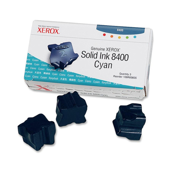 3 Stick Solid Ink Ciano Phaser 8400 108r00605 95205024326