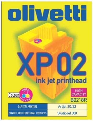 Testina 3 Col Xp02 Alta Capacita Olivetti B0218 8020334078973