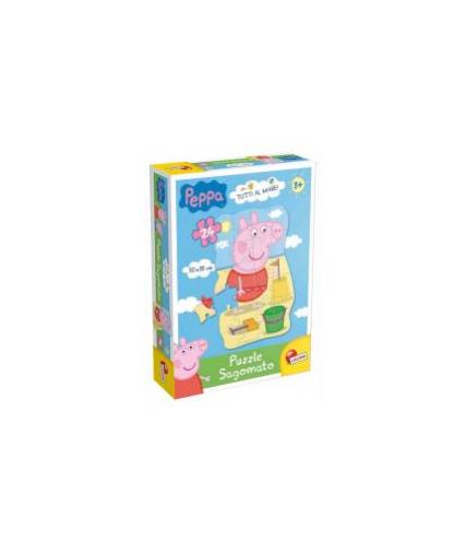 Puzzle Sagomato Peppa Tutti Al Mare