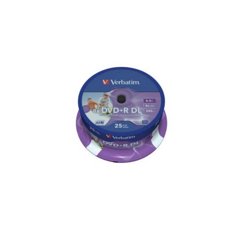 Scatola 25 Dvd R Dual Layer 8x 8 5gb 240min Serigrafato Spindle 43667 23942436676