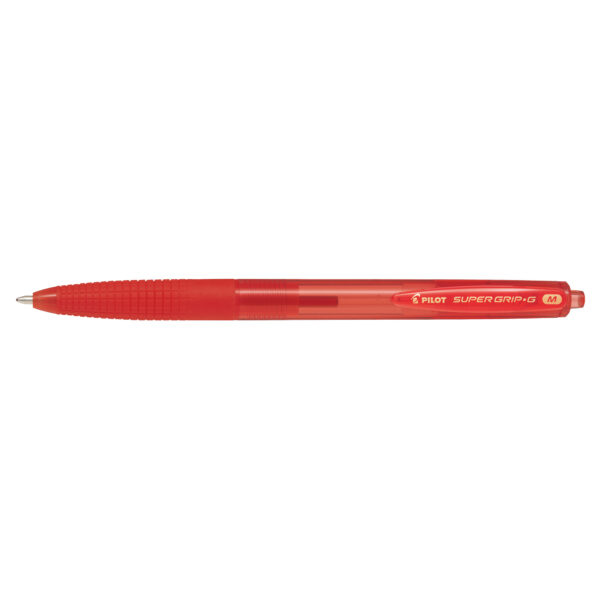 Penna Sfera Supergrip G a Scatto Rosso Punta Media 1 00mm Pilot Confezione da 12 Pezzi