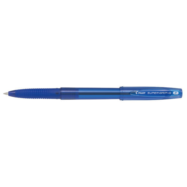 Penna Sfera Supergrip G con Cappuccio Blu Punta Fine 0 7mm Pilot Confezione da 12 Pezzi