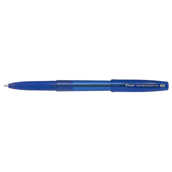 Penna Sfera Supergrip G con Cappuccio Blu Punta Media 1 00mm Pilot Confezione da 12 Pezzi