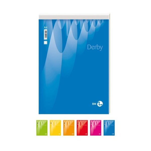 Blocco Note Derby 210x297mm 70fg 60gr Pm Bianco Bm Confezione da 10 Pezzi