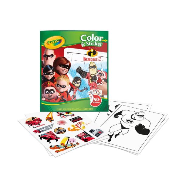 Album Color N Sticker Gli Incred2 Crayola 04 0356 71662103569