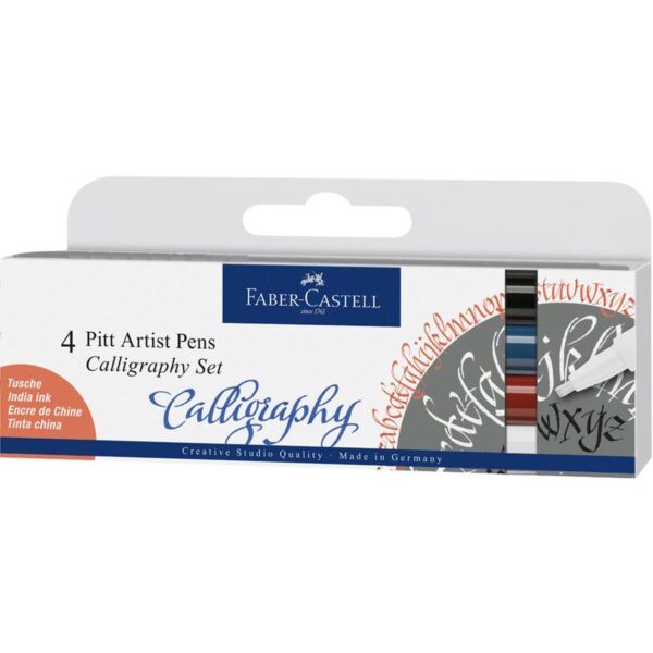 Bustina 4 Pitt Artist Pen Faber Castell 167304 4005401673040