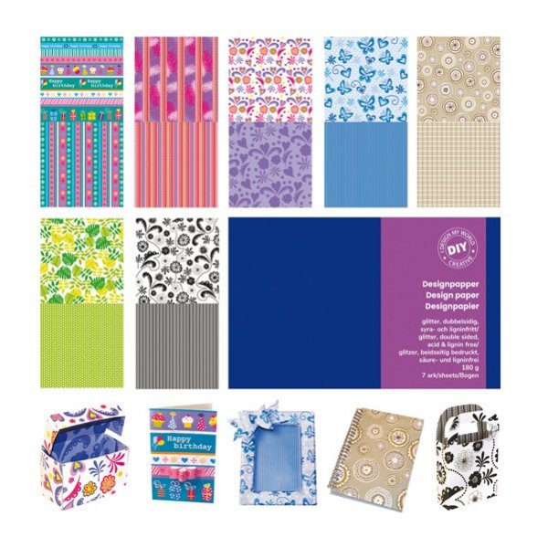 Busta 7 Fg Carta Scrapbooking 30 5x30 5cm Ass Provenzale Deco 12593 8004957125931