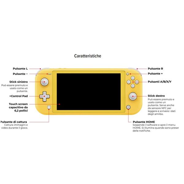 Hw Nintendo Switch Lite Giallo Nintendo 10002291 45496452681