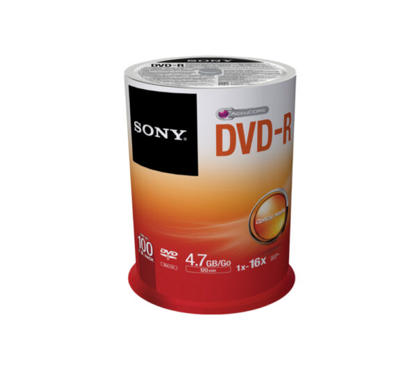 Dvd R 16x Spindle 100 Pezzi Sony Rme Retail Media 100dmr47sp 27242853157