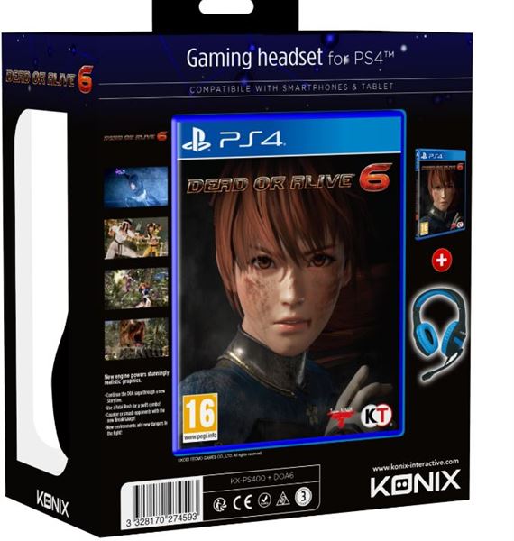 Ps4 Dead Or Alive 6 Headphones Koch Media 1033231 3328170274593