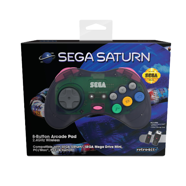 Retro Bit Sega Saturn 2 4g M2 Grey Koch Media 1038492 7350002937297