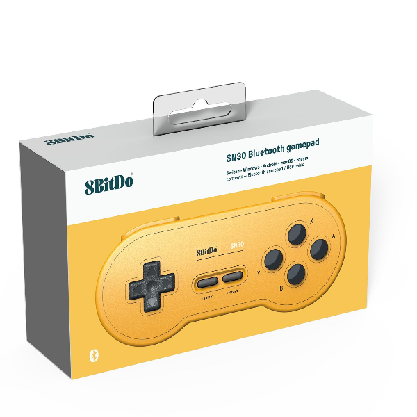 8bitdo Sn30 Gp Yellow Ed Gamepad Koch Media 1038750 6922621500698