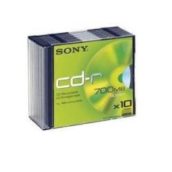 Cd R 80 700mb Ink Printabl Slim 10 Sony 10cdq80ps 27242855601
