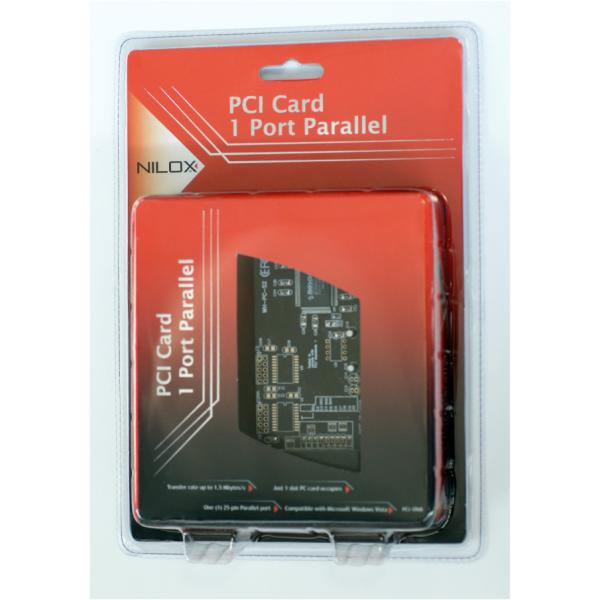 Pci Adapter 1 Parallel Port Nilox 10nxad0503001 8033776002239