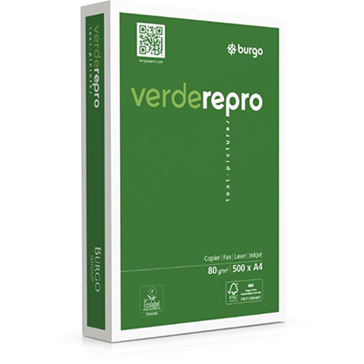 Carta Fotocopie Repro Verde Gr 80 A4 Fg 500 Burgo 1104535 8021047421018