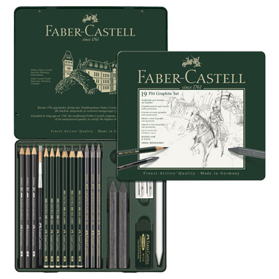 Matita Monochrome Faber Grafite in Set Pz 19 Faber Castell 112973 4005401129738