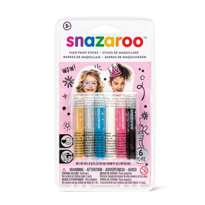 6 Stick Colori Trucco Snazaroo Ragazze Snazaroo 1172013 766416496553