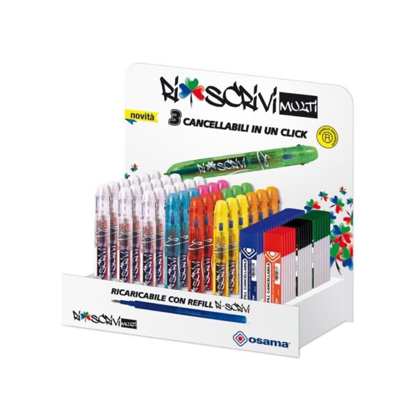 Ow12024 Expo Riscivi Multipenna Cancellabile 36 Pz 0 7mm Assortito Osama