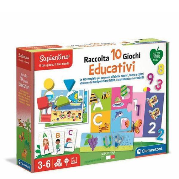 Raccolta 10 Giochi Educativi Clementoni 16341b 8005125163410