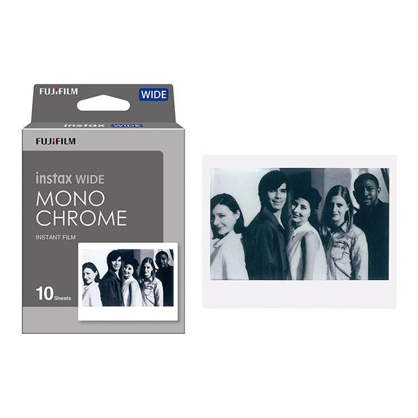 Pellicola Instax Wide 10 Monochr Fujifilm 16564101 4547410362176