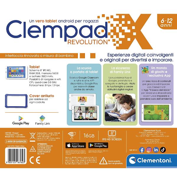 Clempad X 8 Evolution Clementoni 16762 8005125167623