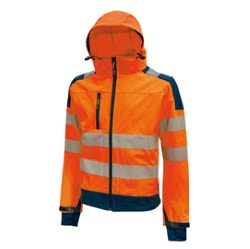 Giacca Softshell Alta Visibilita 39 Miky Arancio Fluo Taglia Xl U Power Hl169of Xl 8033546387320