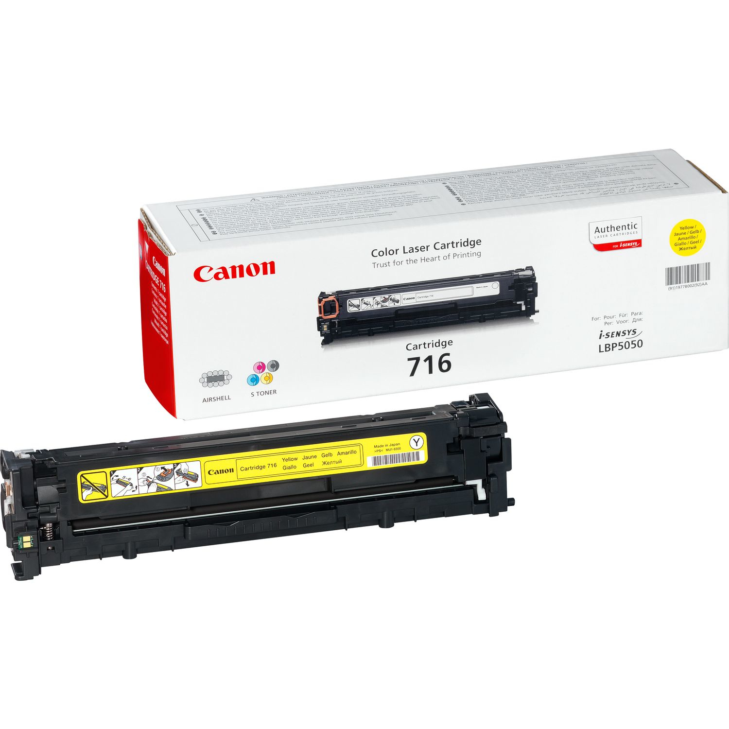 Toner 716 Giallo Canon Supplies Copier 1977b002 4960999610863