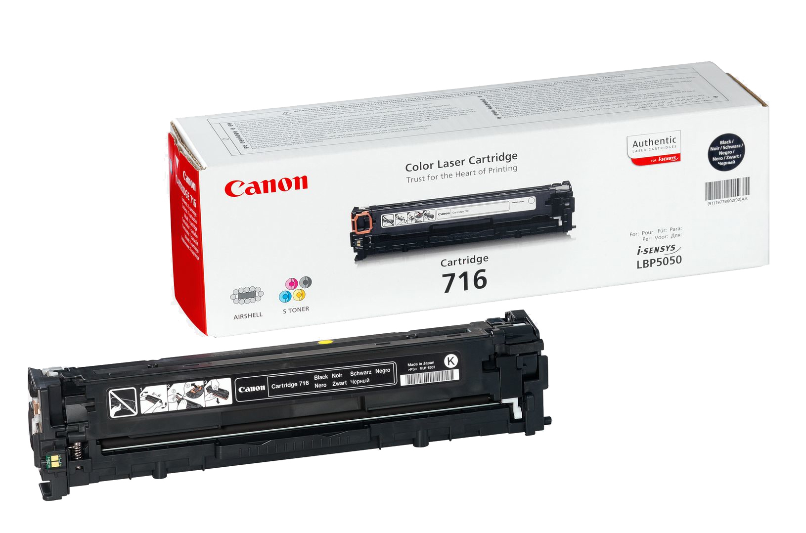 Toner 716 Nero Canon Supplies Copier 1980b002 4960999610955