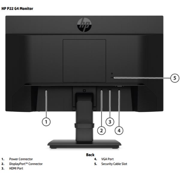 Hp P22 G4 21 5 Inch Monitor Hp Inc 1a7e4at Abb 195122230982