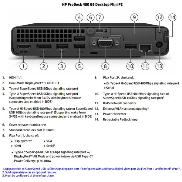 Hp 400g6 Dm I5 10500t 8 512 W10pro Hp Inc 1c6z3ea Abz 195122897338