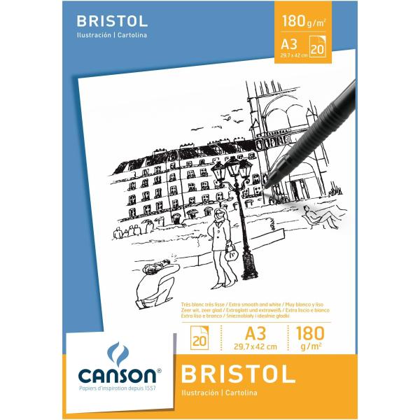 Blocco Bristol 29 7x42 A3 Canson 200005762 3148950057624