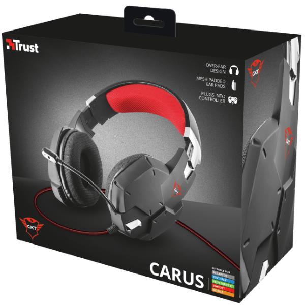 Gxt322 Carus Headset Black Trust 20408trs 8713439204087