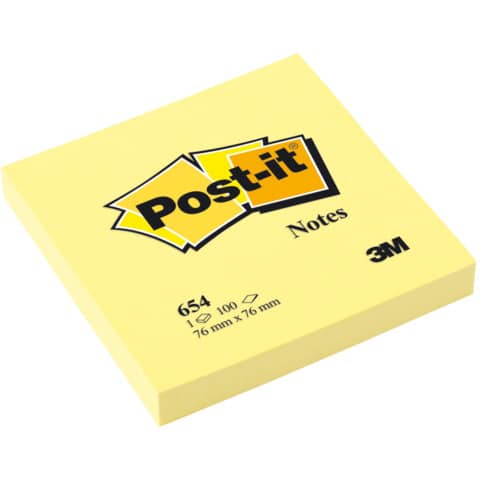 Post It 654 76×76 Giallo Post It 654 3134375014021