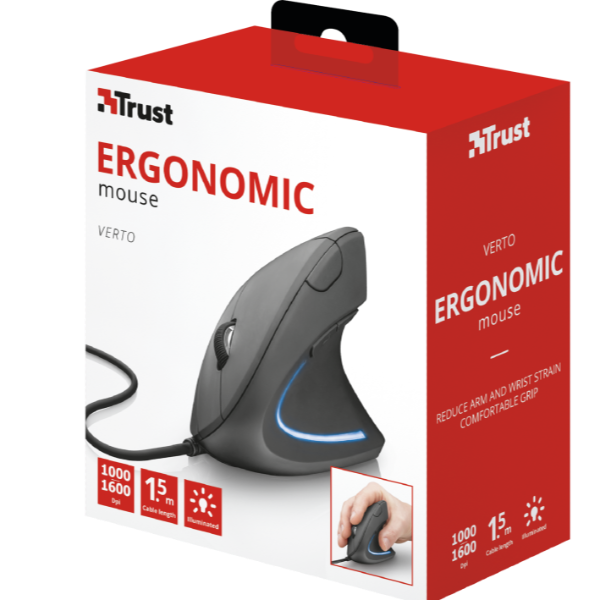 Verto Ergonomic Mouse Trust 22885trs 8713439228854