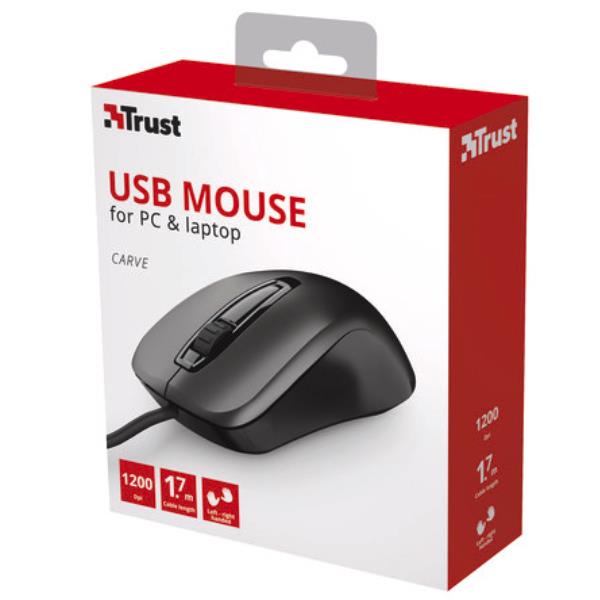 Carve Wired Mouse Trust 23733 8713439237337