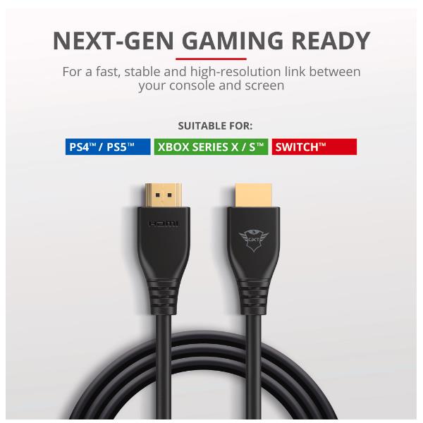 Gxt731 Ruza High Speed Hdmi Cable Trust 24028 8713439240283