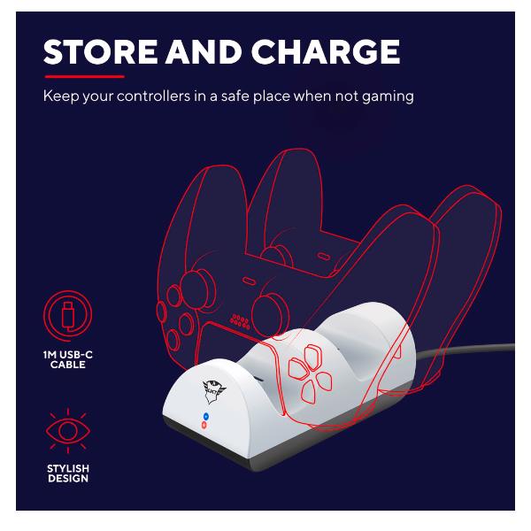 Gxt254 Duo Charge Dock Ps5 Trust 24451 8713439244519