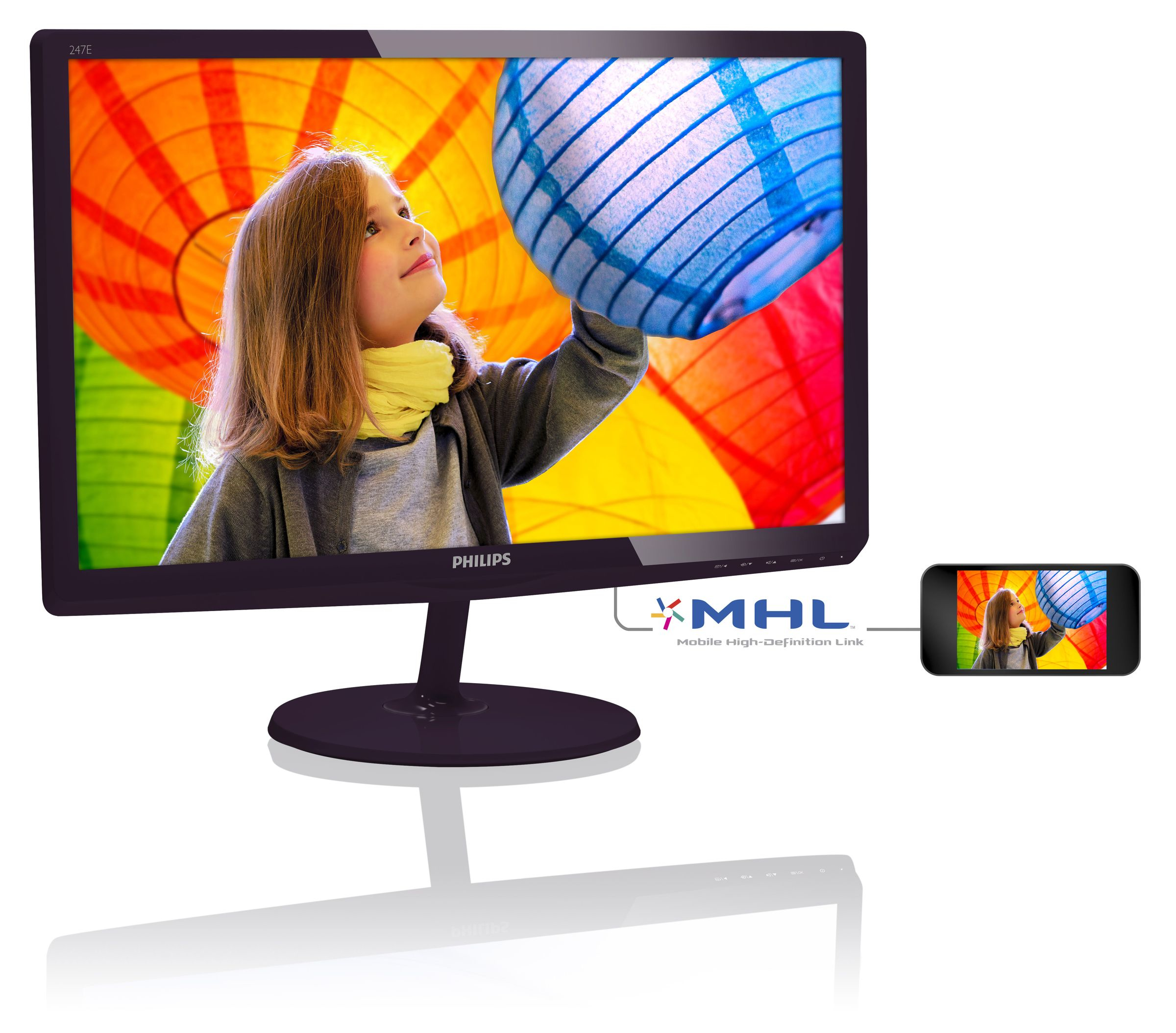 247e6ldad 60cm 23 6 in Tn Lcd Mmd Philips Monitors 247e6ldad 00 8712581719395